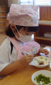 ピザを作ったよ！