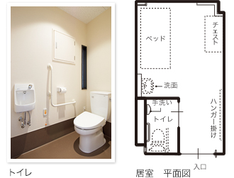 トイレ　居室平面図