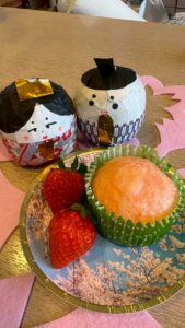 🎎木越ひな祭り～３色蒸しケーキ～🎎