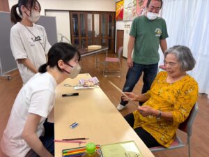 心温まる似顔絵交流会☺